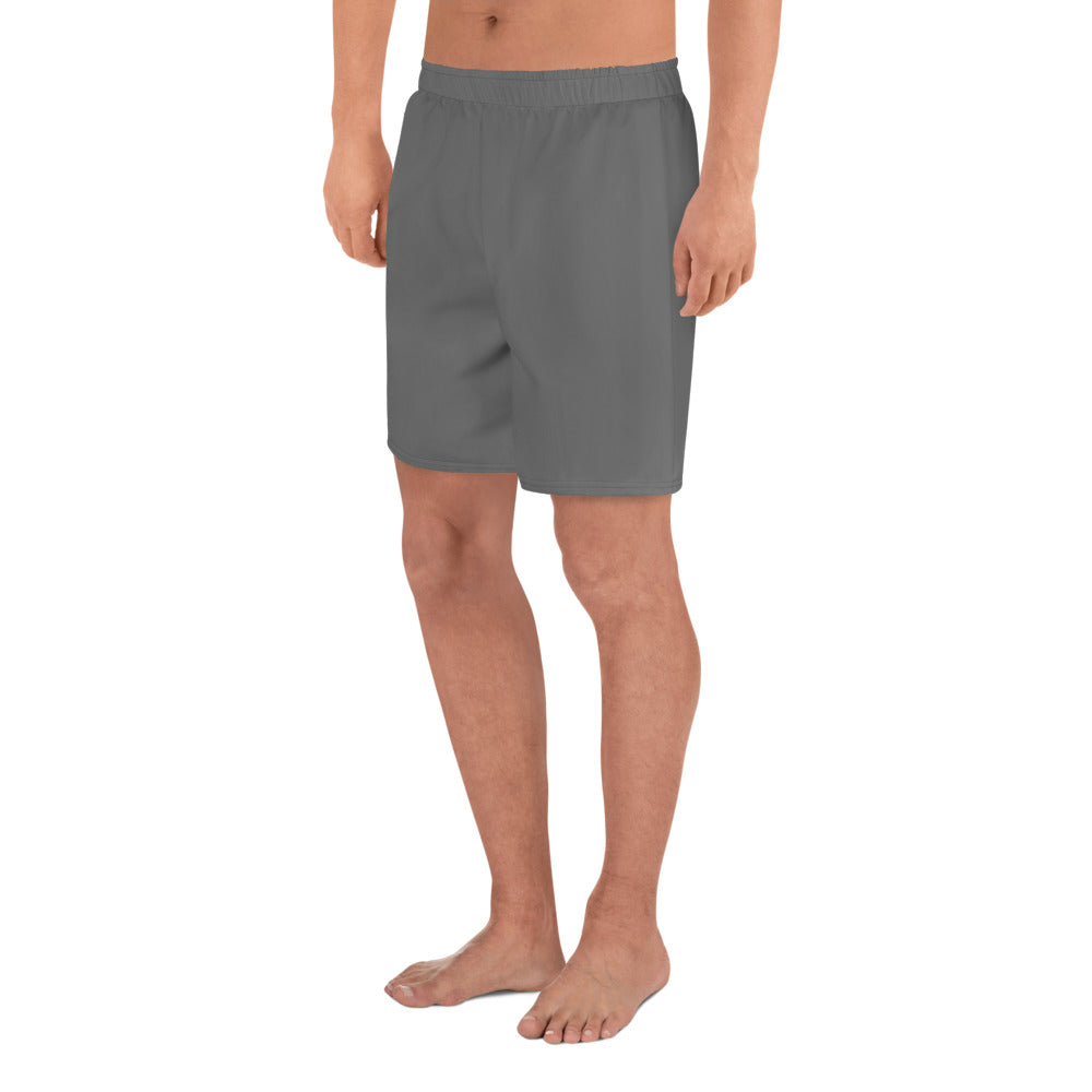 GG - Men's Athletic Long Shorts - Grey