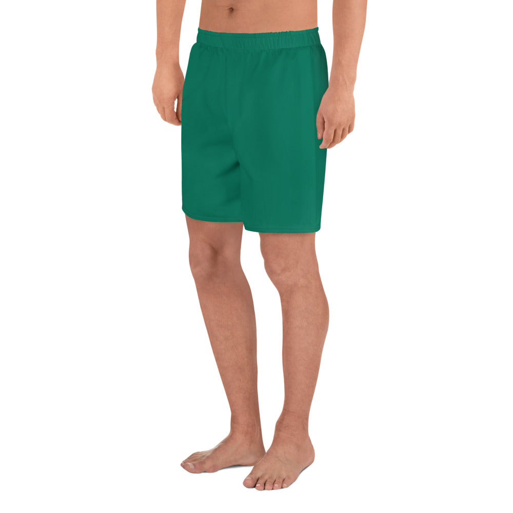 GG - Men's Athletic Long Shorts - Tropical Rain Forest