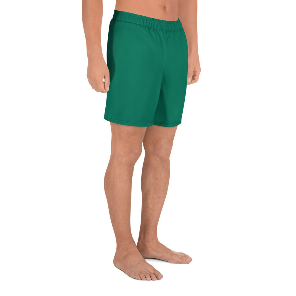 GG - Men's Athletic Long Shorts - Tropical Rain Forest