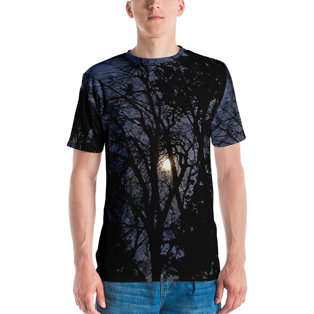 GG - Men's crew neck t-shirt - Trees & Moon