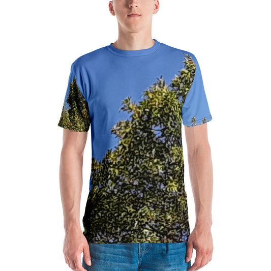 GG - Men's Crew Neck T-shirt - Trees & Blue Sky