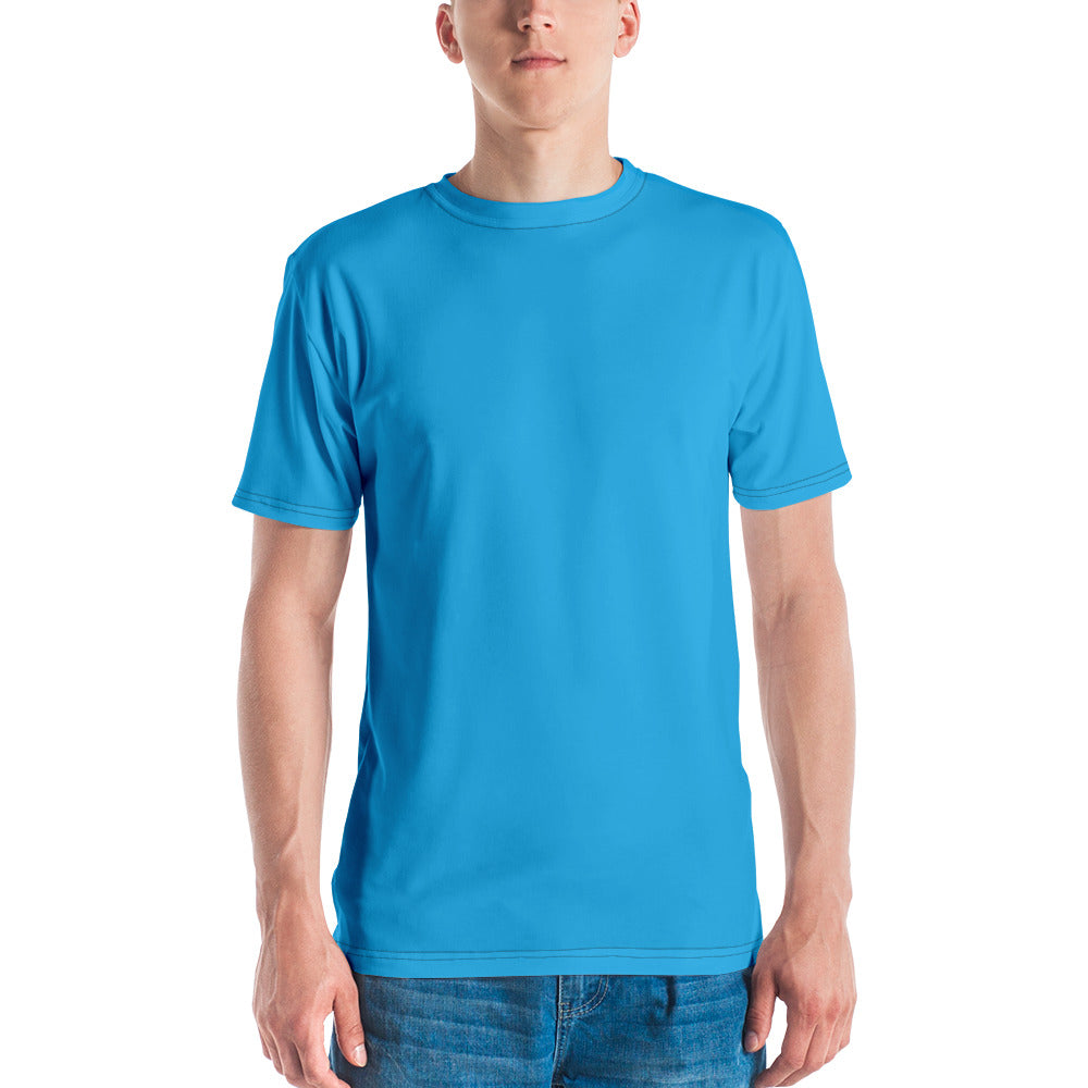 GG - Men's Crew Neck T-shirt - Deep Sky Blue