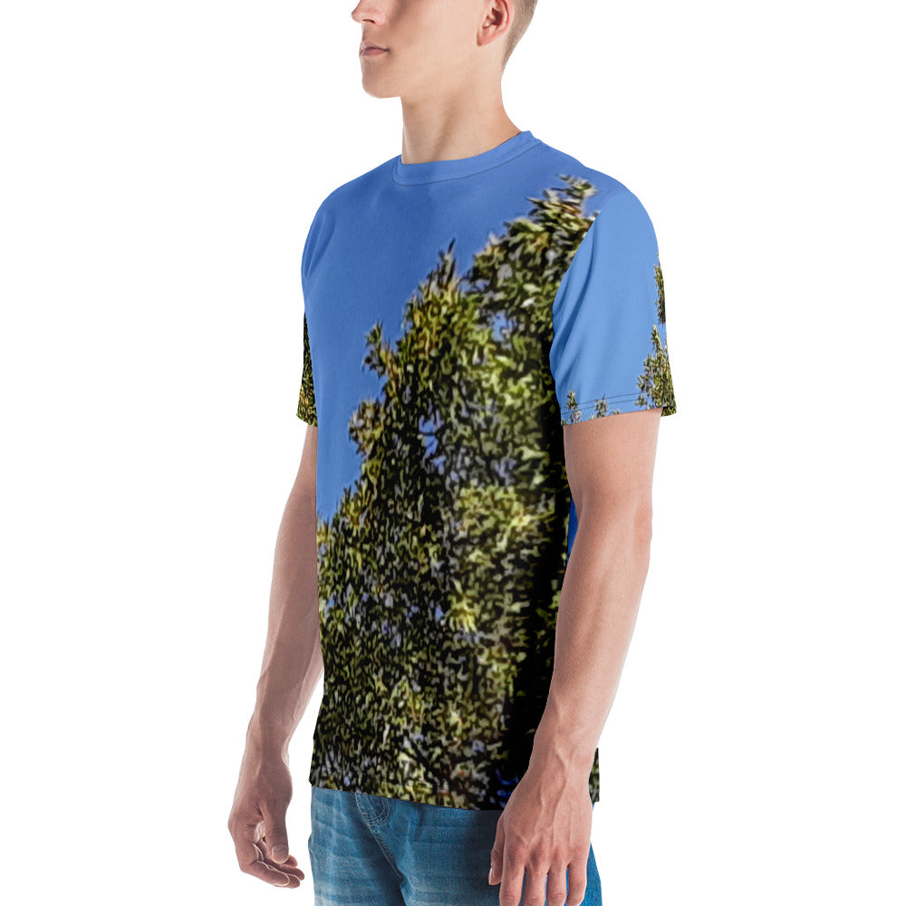 GG - Men's Crew Neck T-shirt - Trees & Blue Sky