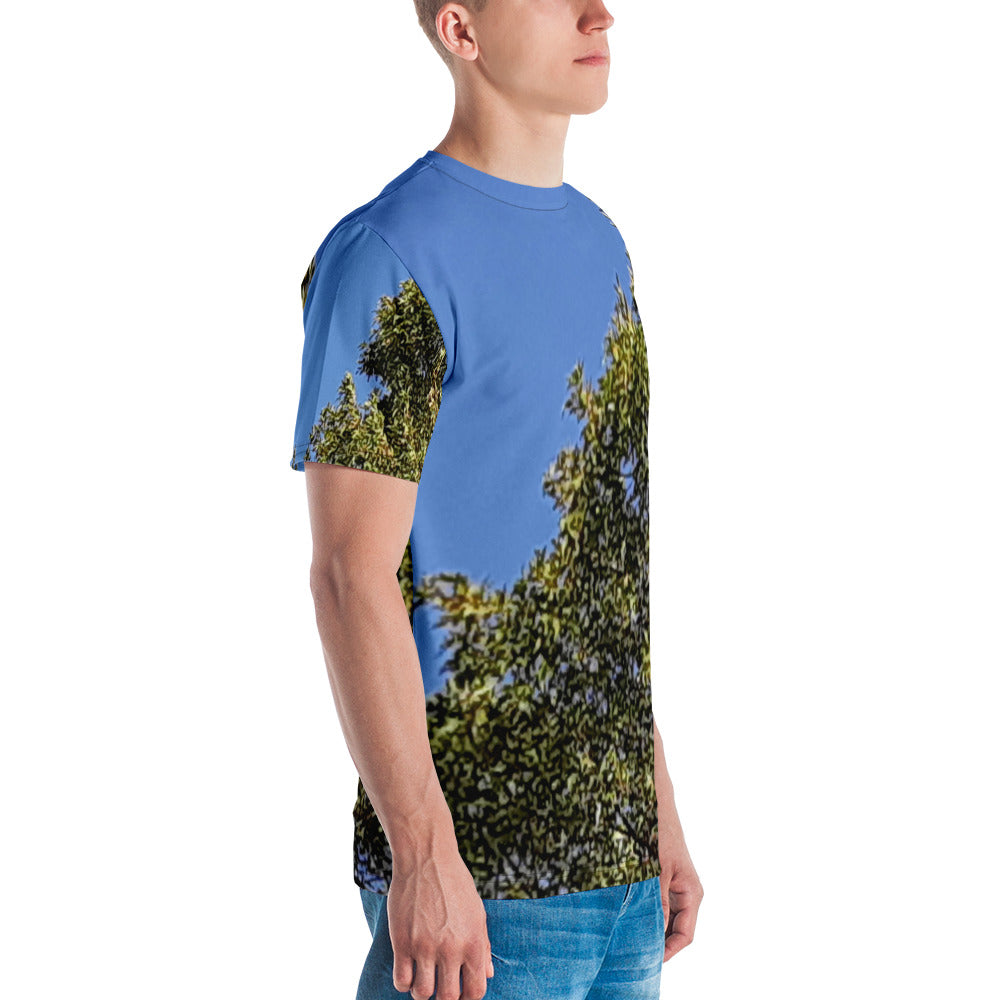 GG - Men's Crew Neck T-shirt - Trees & Blue Sky