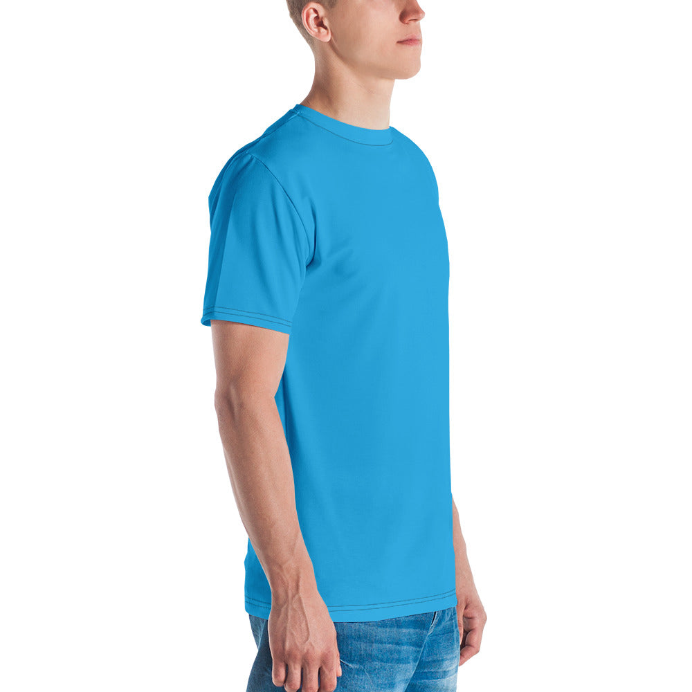 GG - Men's Crew Neck T-shirt - Deep Sky Blue