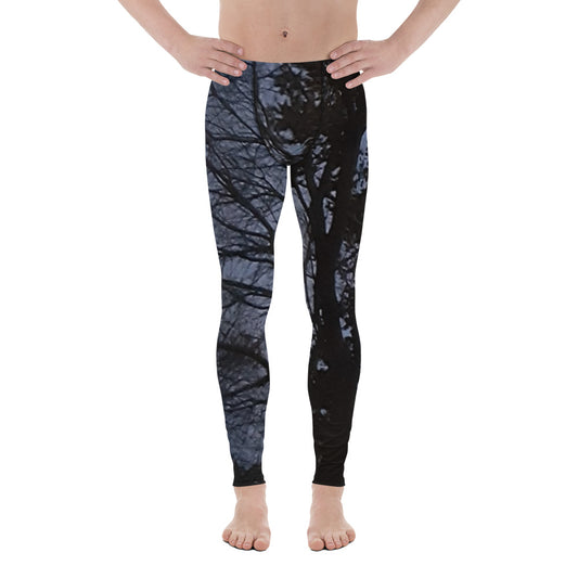 GG - Men's Leggings - Trees & Moon