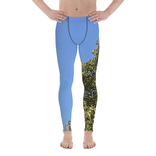 GG - Men's Leggings - Trees & Blue Sky