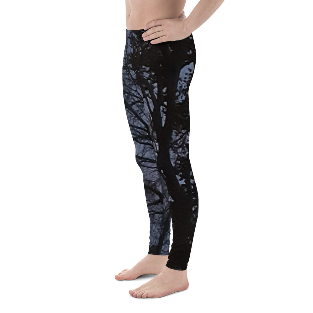 GG - Men's Leggings - Trees & Moon