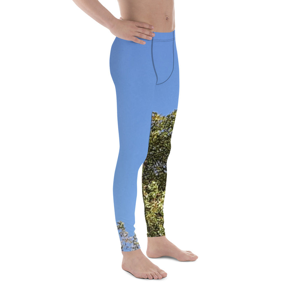 GG - Men's Leggings - Trees & Blue Sky