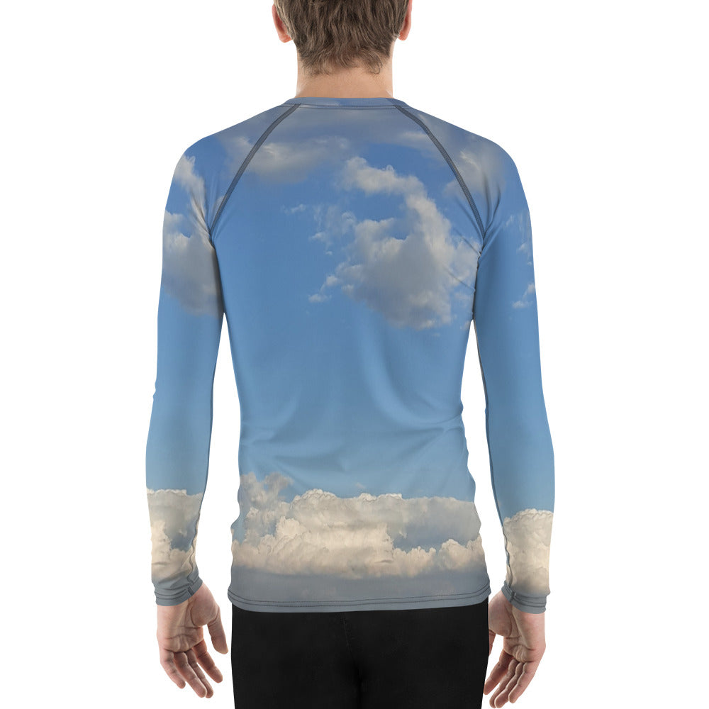 GG - Men's LS T-Shirt with Rash Guard - Clouds & Blue Sky