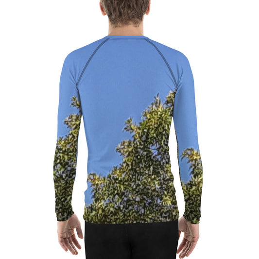 GG - Men's LS T-Shirt with Rash Guard - Trees & Blue Sky