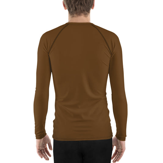 GG - Men's LS T-Shirt with Rash Guard - Brown