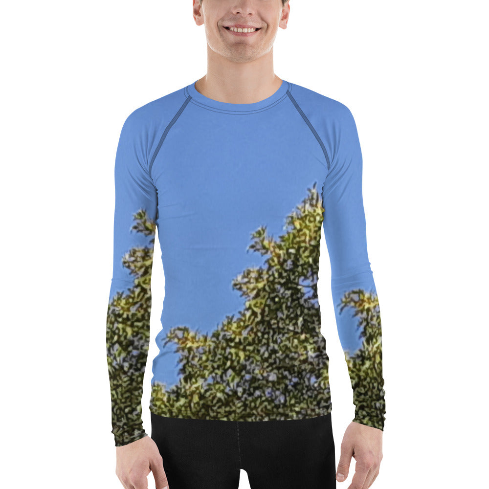 GG - Men's LS T-Shirt with Rash Guard - Trees & Blue Sky