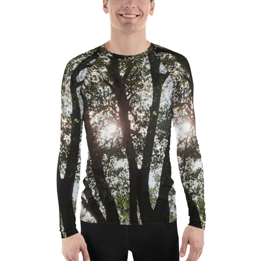 GG - Men's LS T-Shirt with Rash Guard - Trees & Sun