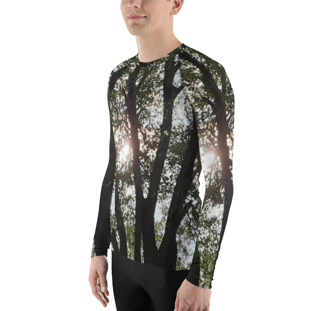 GG - Men's LS T-Shirt with Rash Guard - Trees & Sun