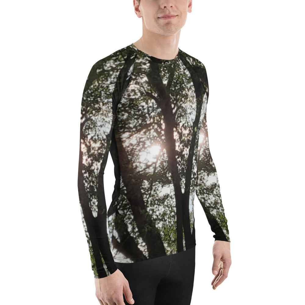 GG - Men's LS T-Shirt with Rash Guard - Trees & Sun