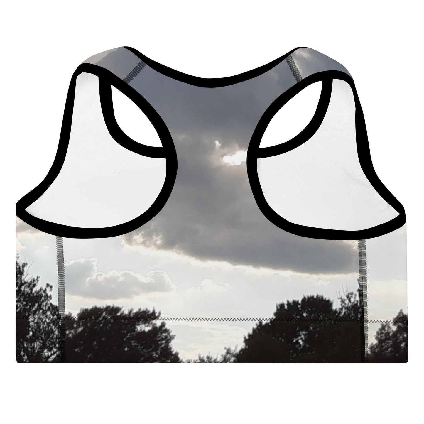 GG - Padded Sports Bra - Trees & Clouds