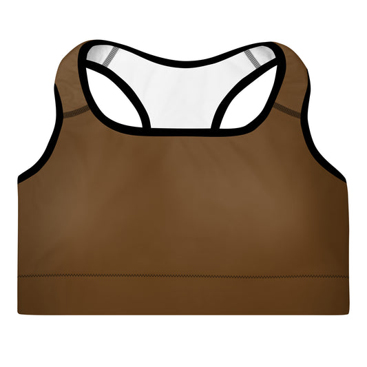 GG - Padded Sports Bra - Brown