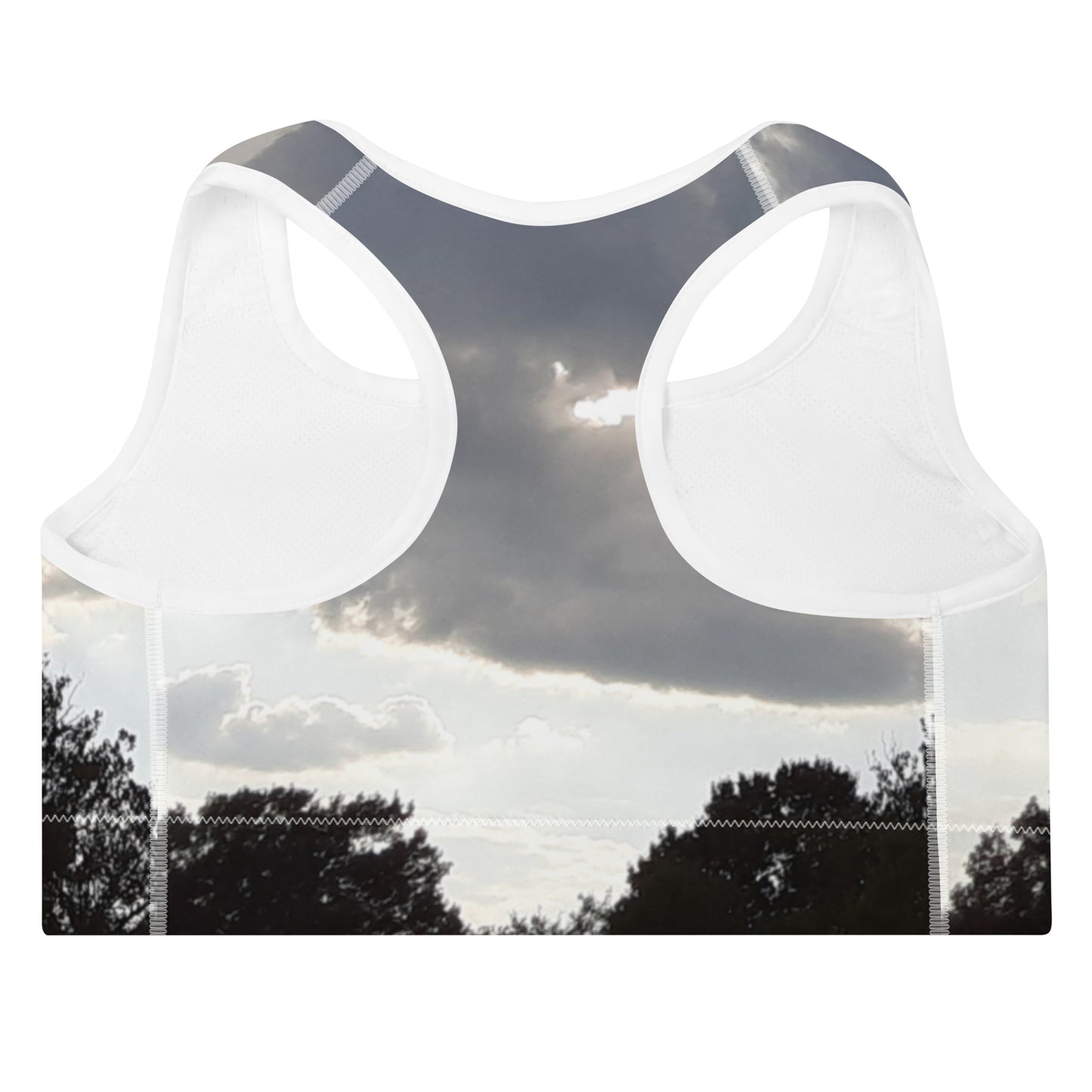 GG - Padded Sports Bra - Trees & Clouds