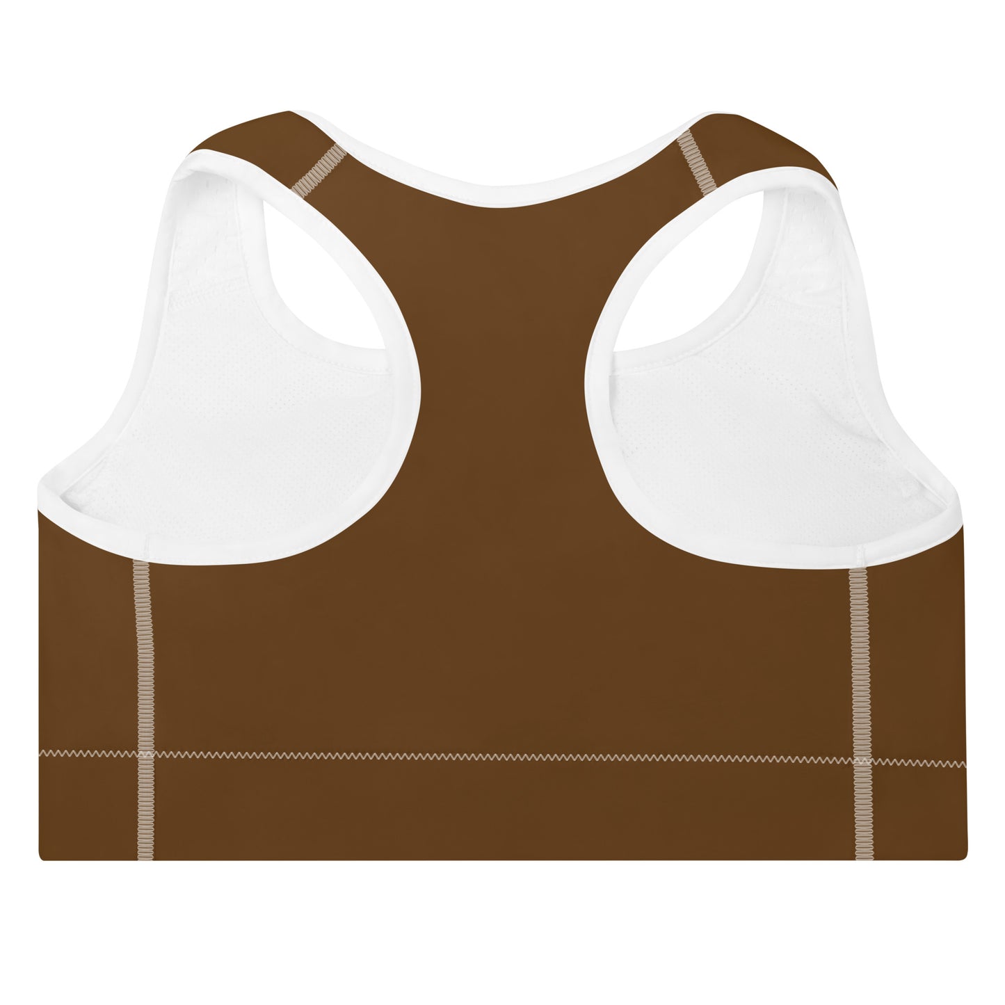 GG - Padded Sports Bra - Brown