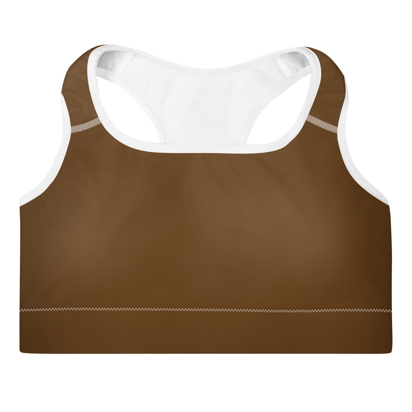 GG - Padded Sports Bra - Brown