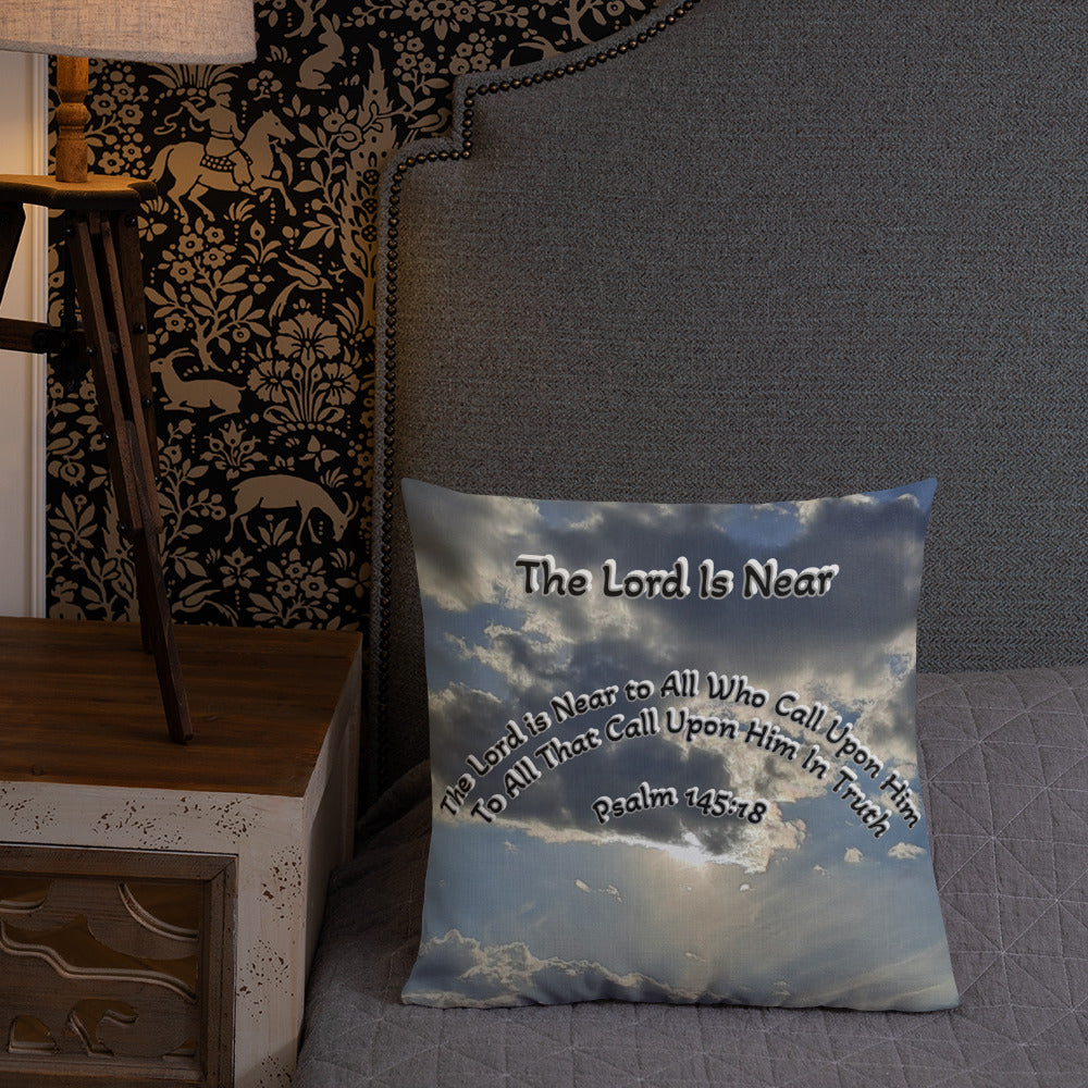 GG - Premium Pillow - Clouds & Sunshine, The Lord is Near/God is All Around Us