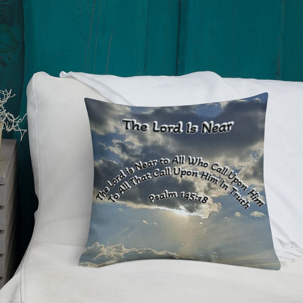 GG - Premium Pillow - Clouds & Sunshine, The Lord is Near/God is All Around Us