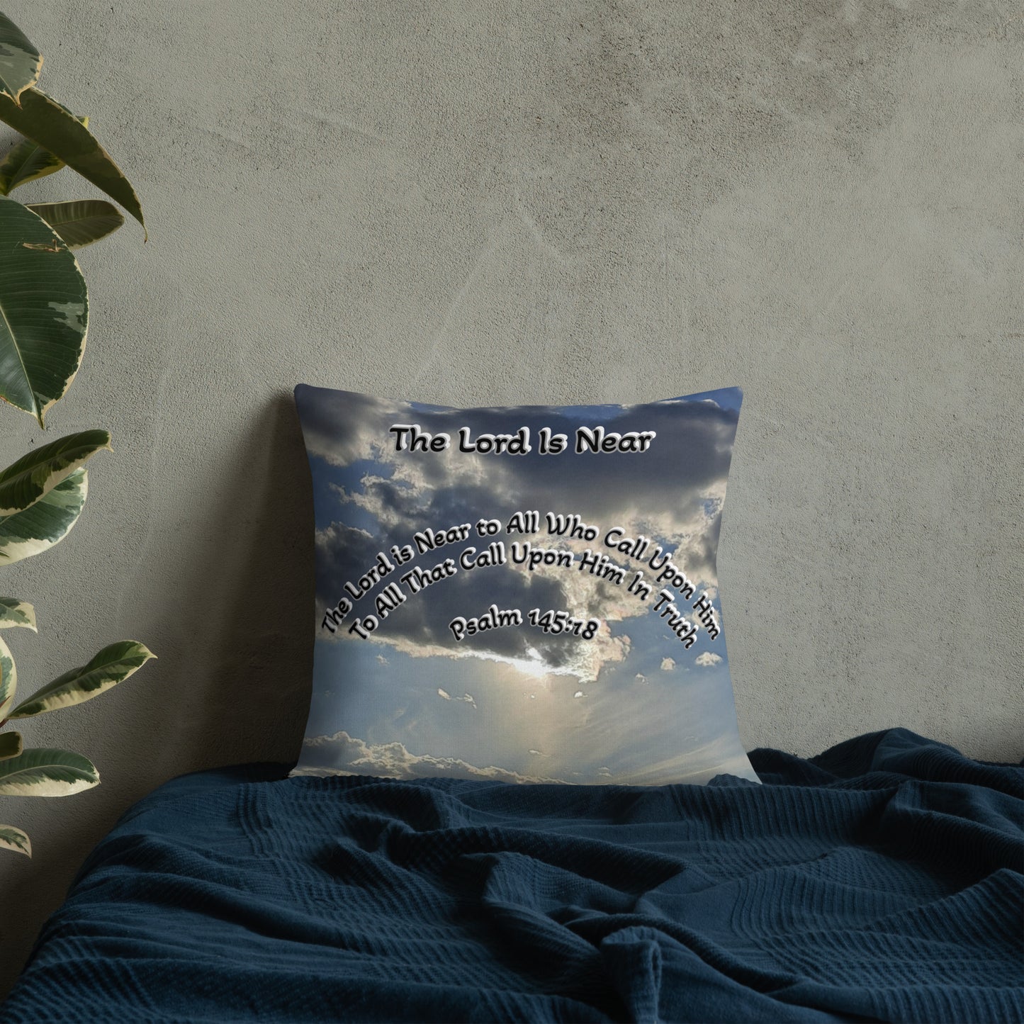 GG - Premium Pillow - Clouds & Sunshine, The Lord is Near/God is All Around Us