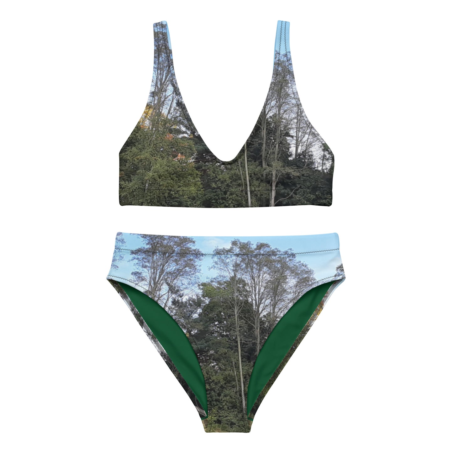 GG - Women's Recycled high-waisted bikini - Trees