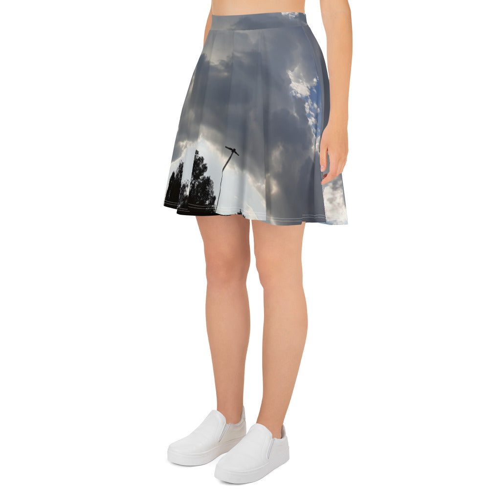 GG - Skater Skirt - Trees & Clouds