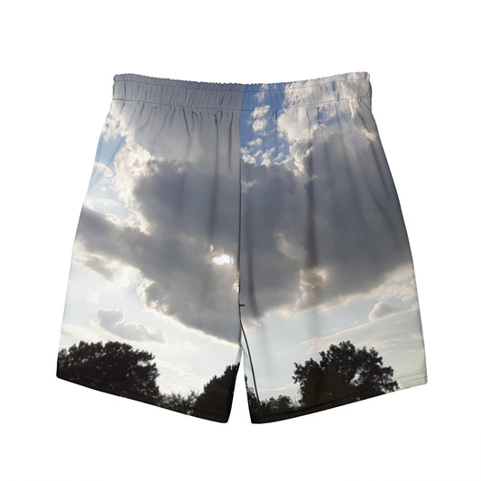 GG - Men's swim trunks - Trees & Clouds