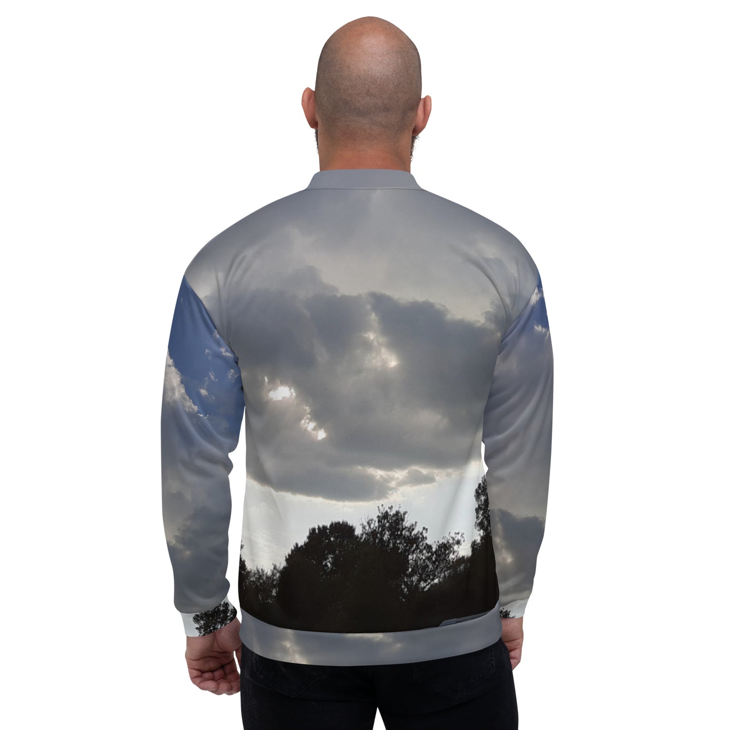 GG - Unisex Bomber Jacket - Trees & Clouds