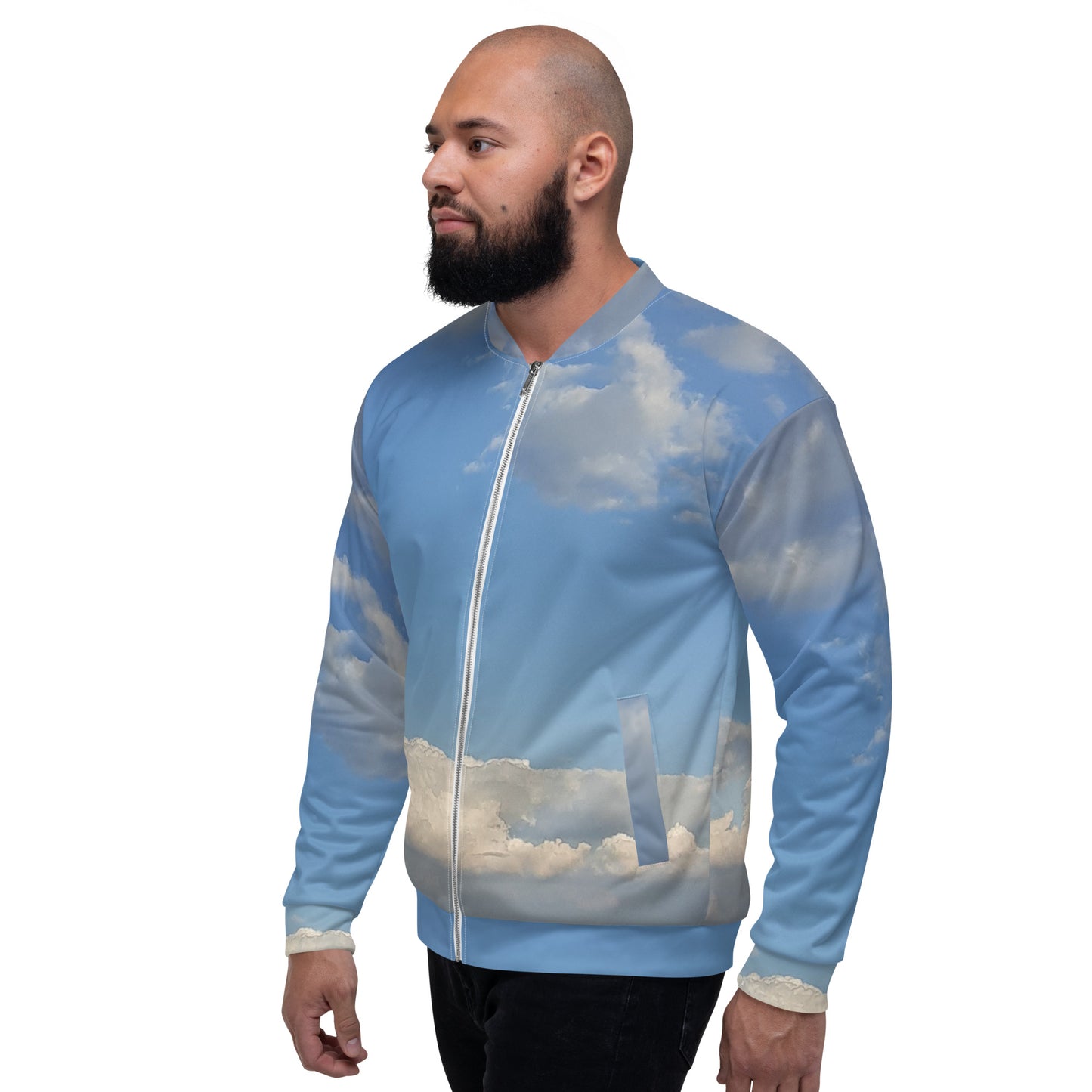 GG - Unisex Bomber Jacket - Clouds & Blue Sky