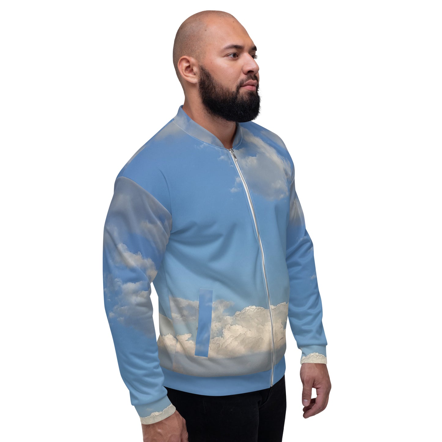 GG - Unisex Bomber Jacket - Clouds & Blue Sky