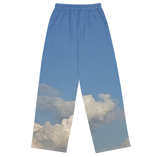 GG - Unisex wide-leg pants - Clouds & Blue Sky