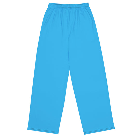 GG - Unisex wide-leg pants - Deep Sky Blue