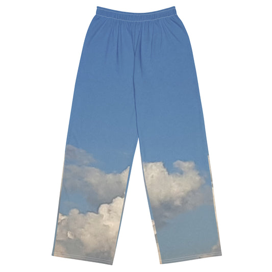 GG - Unisex wide-leg pants - Clouds & Blue Sky