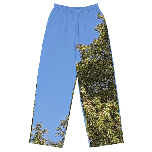 GG - Unisex wide-leg pants - Trees & Blue Sky