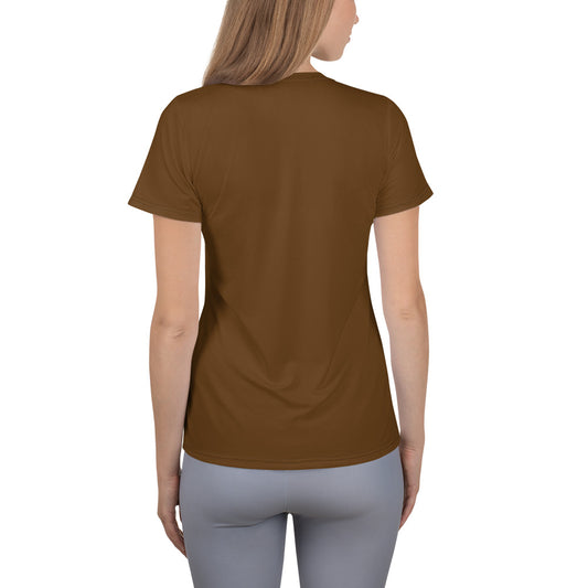 GG - Women's Athletic T-shirt - Brown