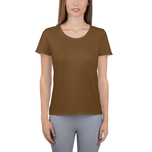 GG - Women's Athletic T-shirt - Brown