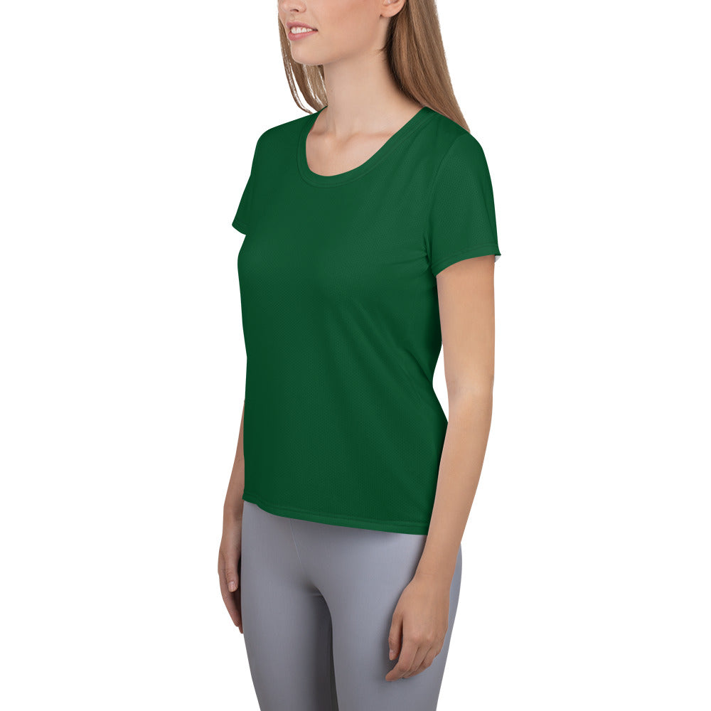 GG - Women's Athletic T-shirt - Forest Green