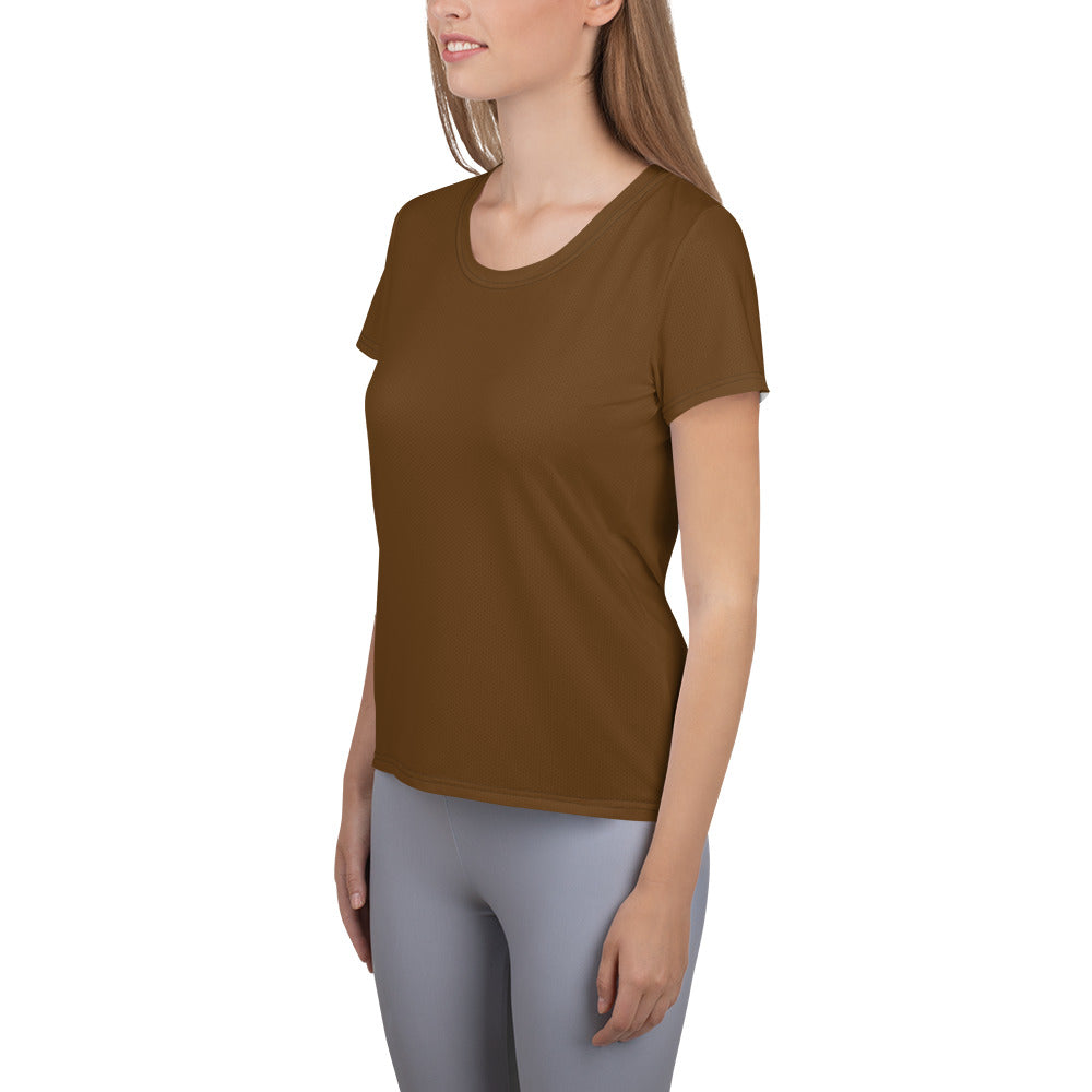 GG - Women's Athletic T-shirt - Brown