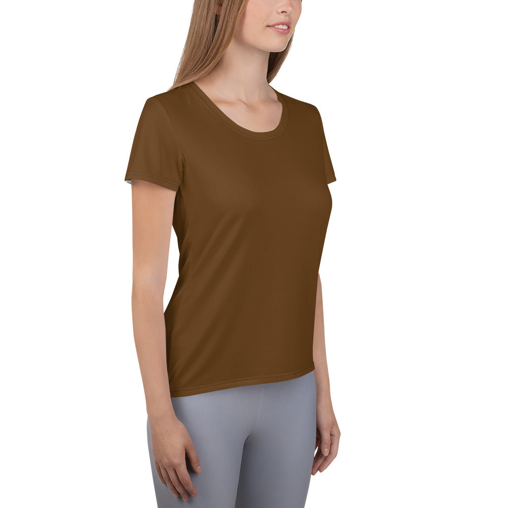 GG - Women's Athletic T-shirt - Brown