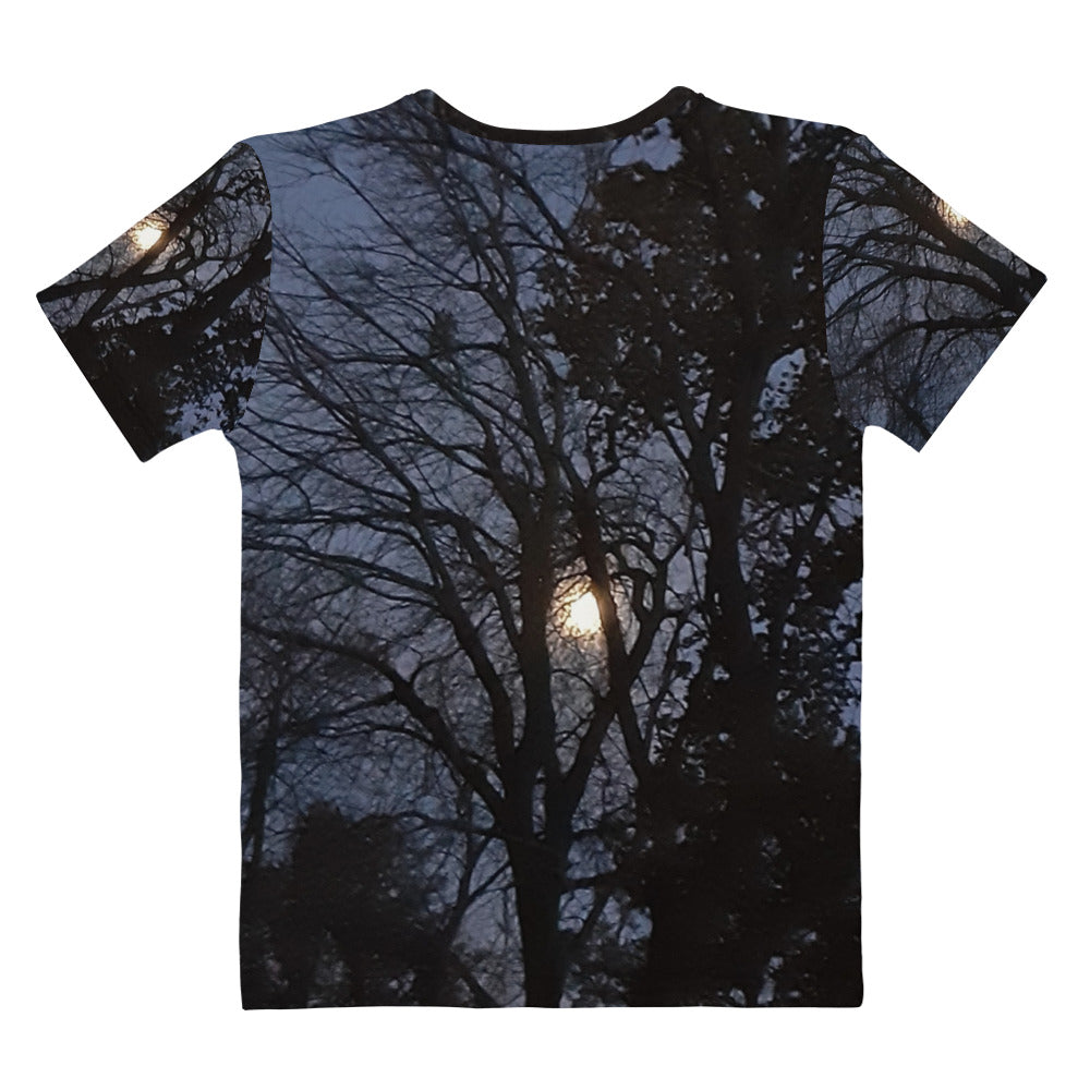 GG - Women's crew neck T-shirt - Trees & Moon