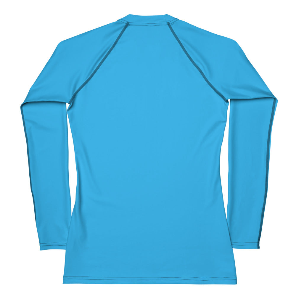 GG - Women's LS T-Shirt with Rash Guard - Deep Sky Blue