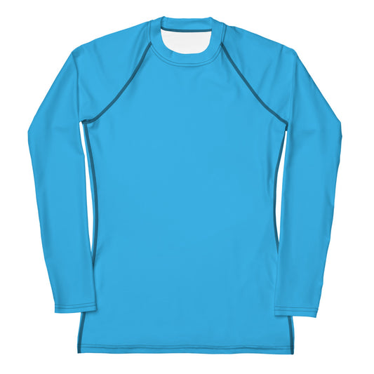 GG - Women's LS T-Shirt with Rash Guard - Deep Sky Blue