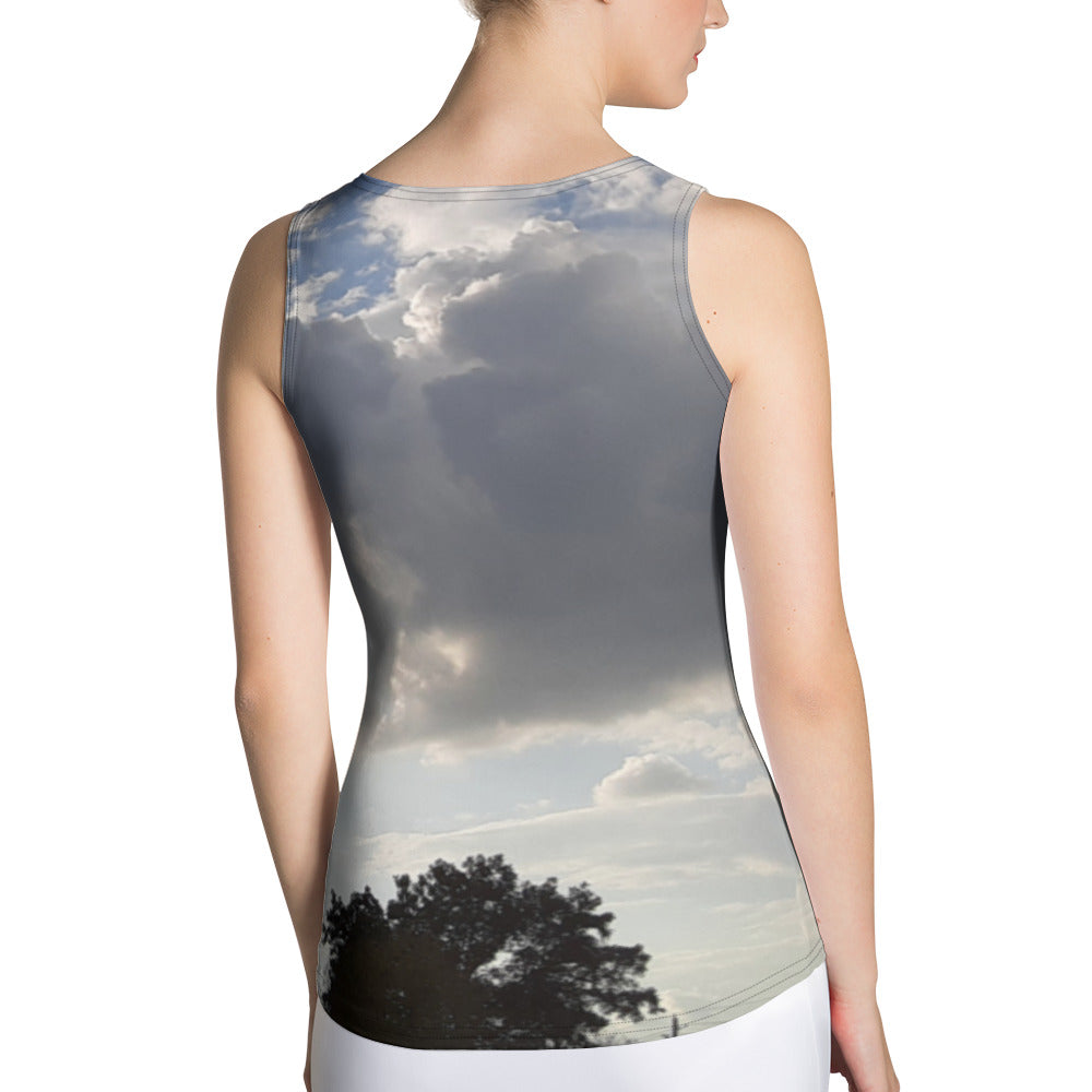 GG - Women's Tank Top - Trees & Clouds