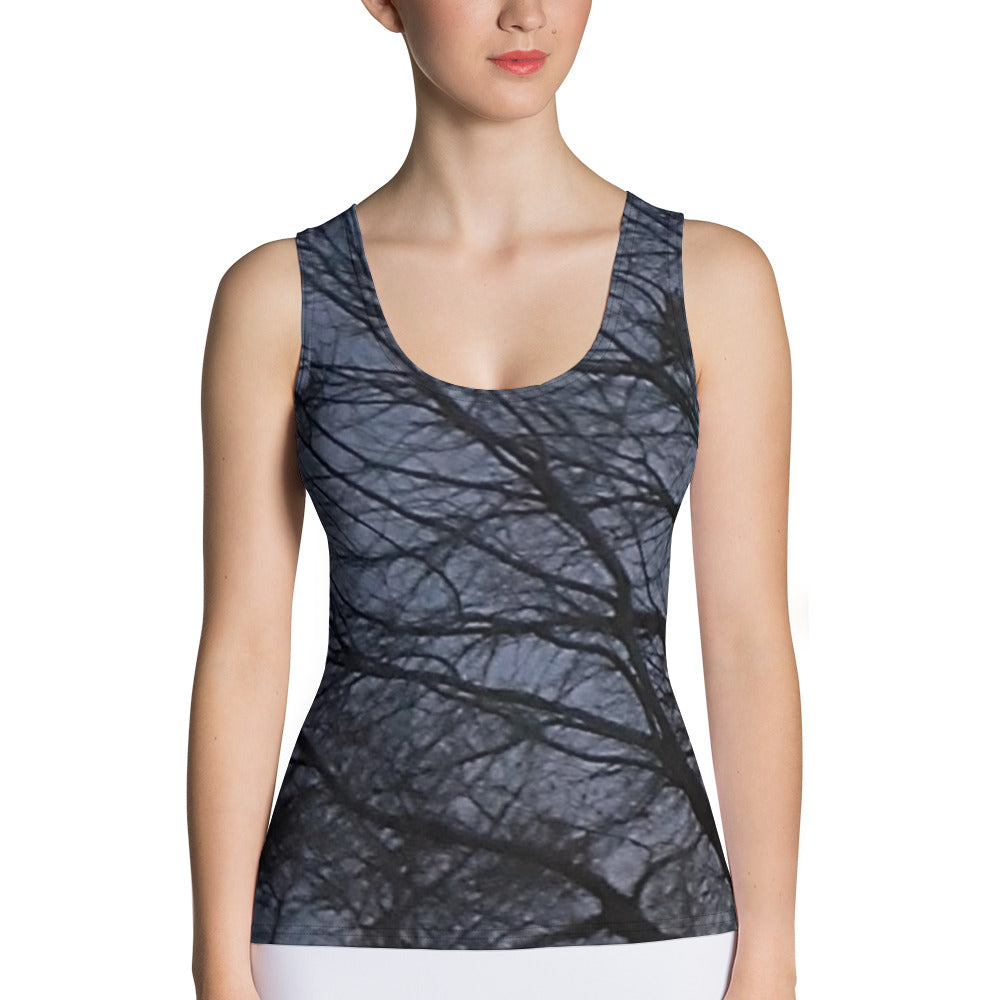 GG - Women's Tank Top - Trees & Moon