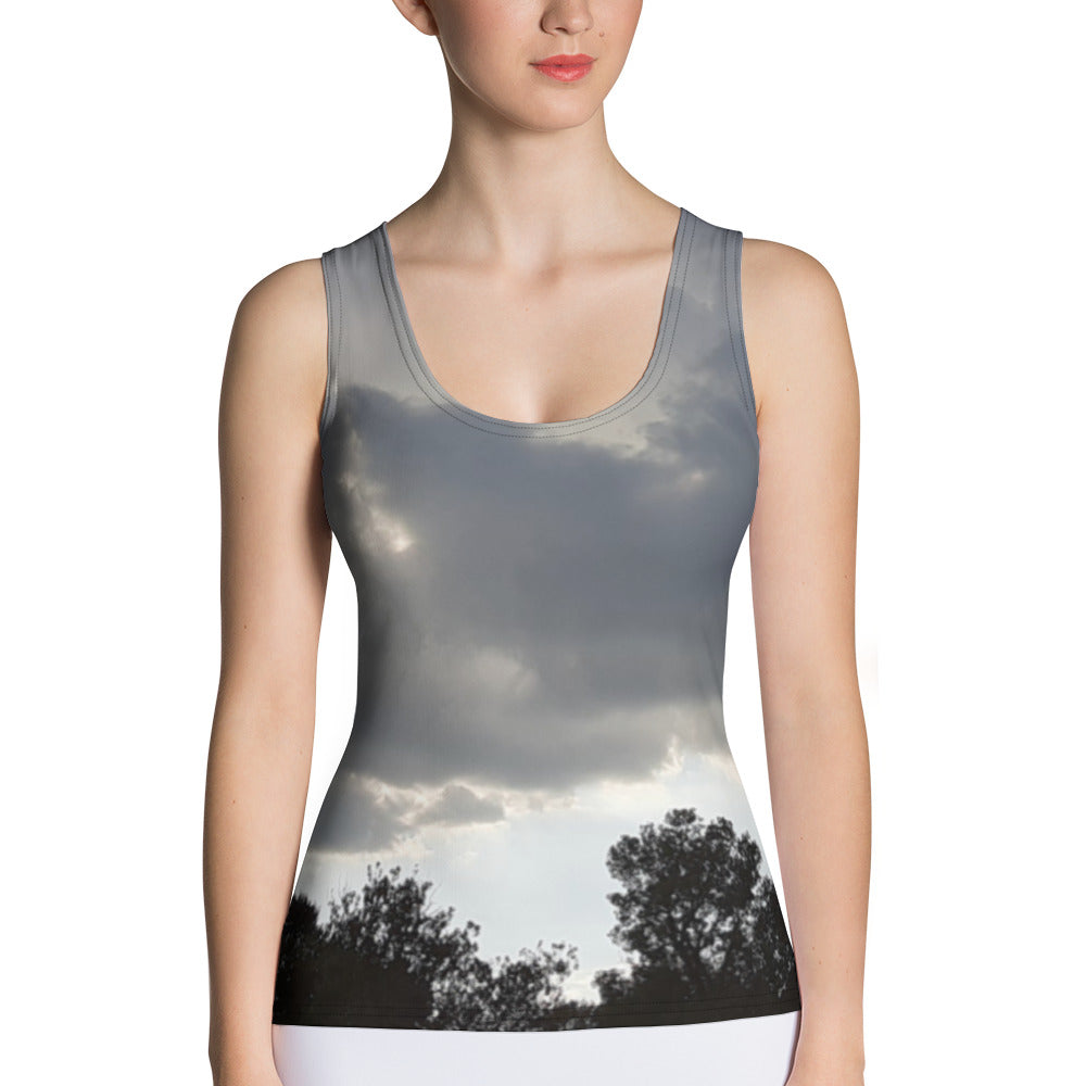 GG - Women's Tank Top - Trees & Clouds