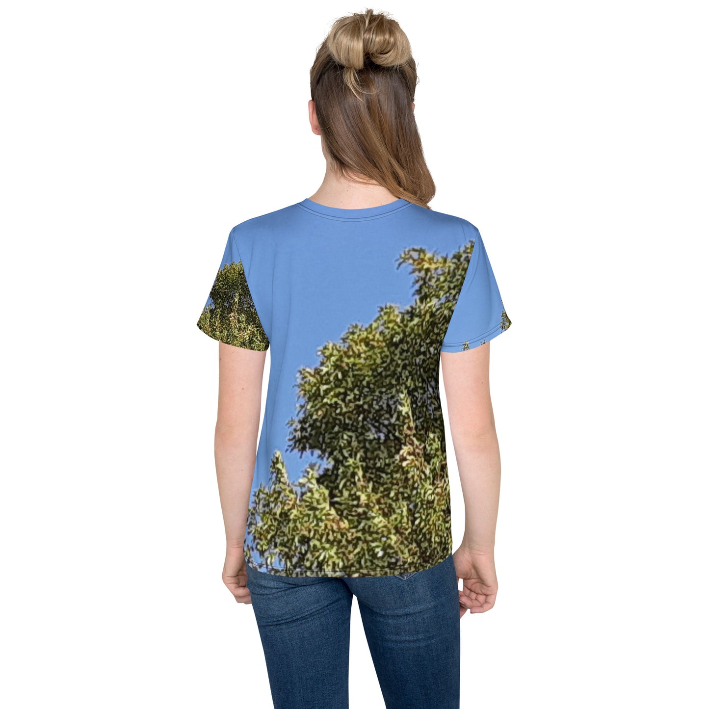 GG - Youth crew neck t-shirt - Trees & Blue Sky